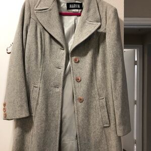 Women's Gray Wool Coat